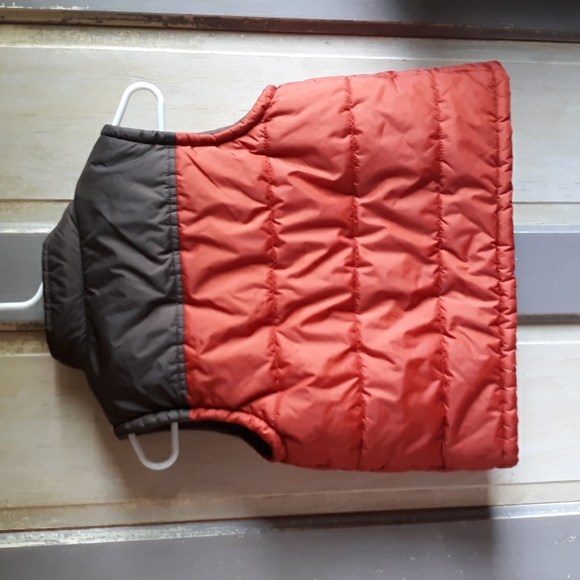 Gymboree Puffer Vest Orange and Brown Cozy Lining - Picture 5 of 5